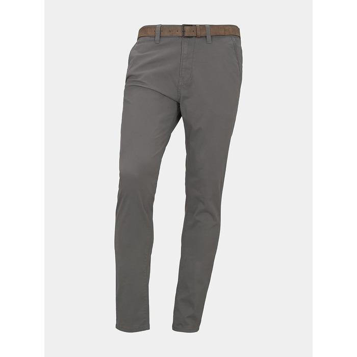 Чоловічі штани чинос Tom Tailor Denim Slim Fit з ременем, Castlerock Grey, 33W/32L