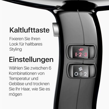 Професійний фен для волосся Valera Swiss Silent Jet 8500 Ultrablack, 2000 Вт, з іонізатором та двигуном PM-Pro