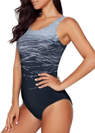 Світшот Bsubseach для жінок з контролем живота, купальник з перехресною спинкою, сірий, L