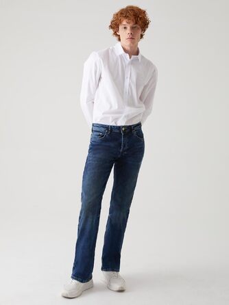 Чоловічі джинси LTB Tinman Bootcut синього кольору Blue Lapis Wash, бавовна з еластаном (W44 / L30)