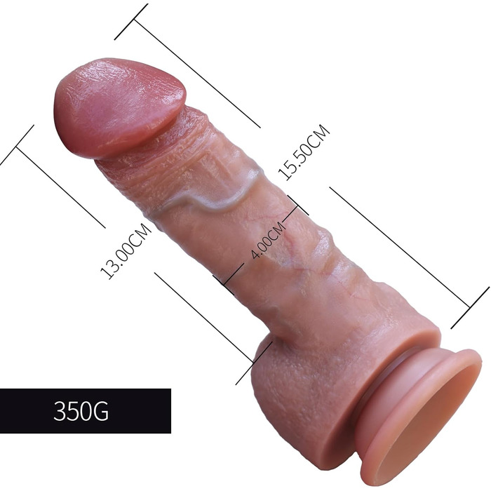 Реалістичний дилда ручної роботи, 18 см, іграшка для дорослих, стимуляція G-точки з присоскою