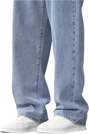 Чоловічі широкі джинси Baggy Y2K у стилі стрітвір, вінтажні вільні штани Loose Fit світло-блакитного кольору, розмір M