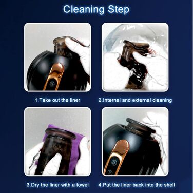 Електричний мастурбатор PQKuss з 8 вібраціями для чоловіків – автоматичний пеніс-вібратор, компактний, водонепроникний