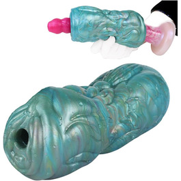 Імітатор вагіни Jixaxe Alien Monster для чоловіків, реалістичний мастурбатор з 3D-вагіною та анальним отвором, компактний, для соло-ігри (G6173)