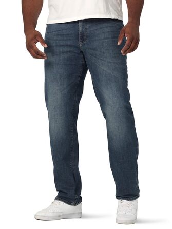 Чоловічі джинси Lee Extreme Motion Relaxed Straight Big and Tall, колір Maddox, розмір 44W / 32L