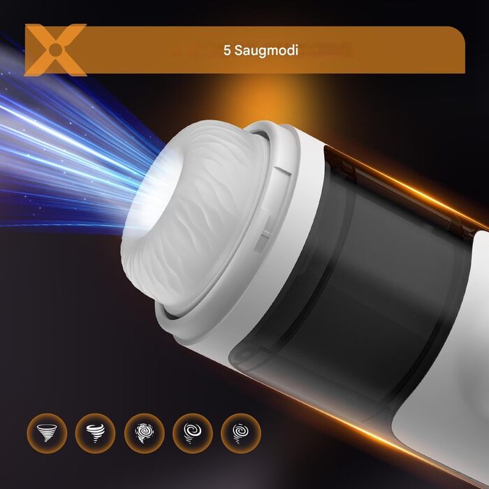 Масажер для чоловіків з 10 вібраційними, 5 режимами всмоктування та імпульсу, зі звуком та кріпленням на стіну. Масажер для самостійного задоволення, автоматичний, з функцією Blowjob, Milkmaschine.