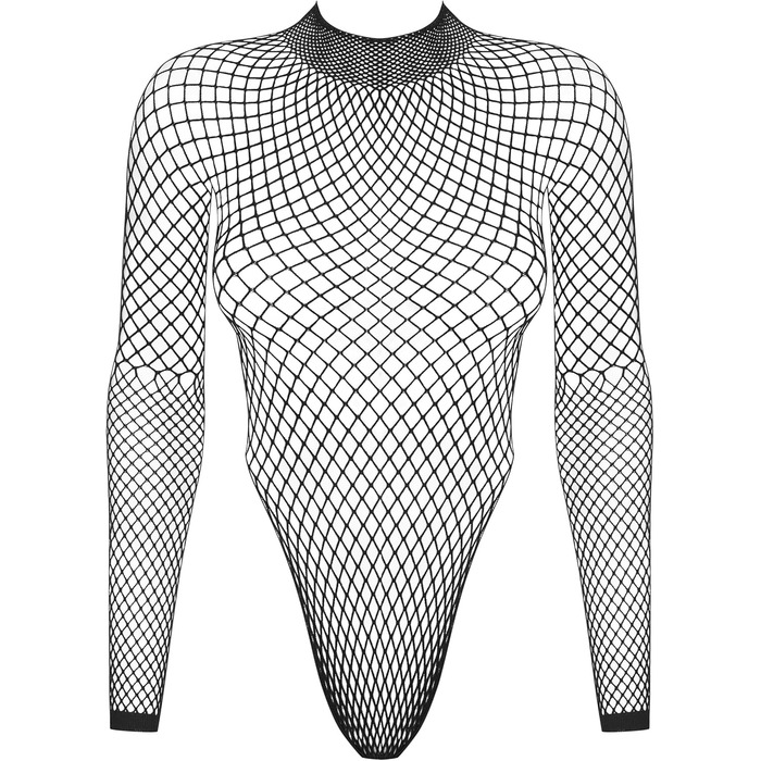 Сексуальний жіночий комплект нижньої білизни Selente Love & Fun: боді з мереживом та атласна маска (S-L, чорний)