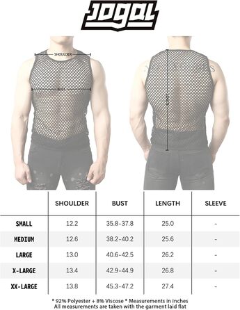 Чоловіча майка JOGAL з еластичною сіткою, прозора, без рукавів, червона/коричнева