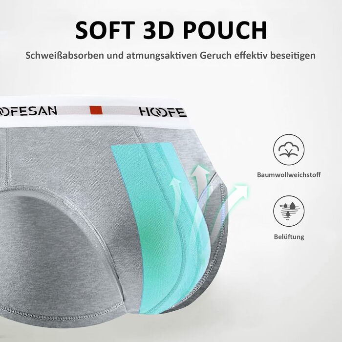 Слідки чоловічі PHOLEEY бавовна, низька талія, дихаючі труси для спорту та подорожей, 5 шт. Gu M