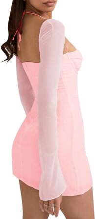 Сучасна жіноча спідниця HIBHABY, приталеного крою, міні, рожевого кольору (L)