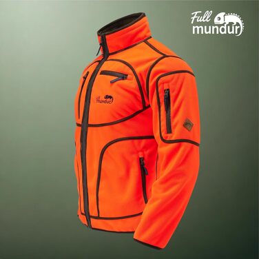 Двостороння флісова куртка для полювання Rondane Orange Camo, помаранчево-зелена (4XL)