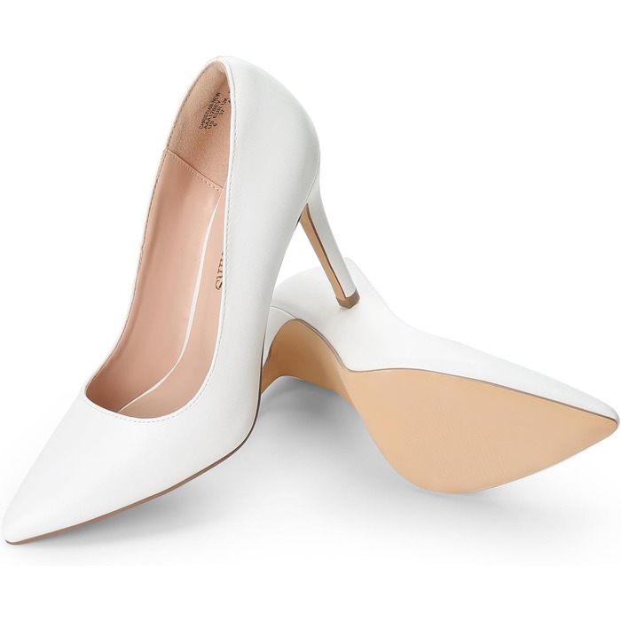 Жіночі туфлі-шпильки DREAM PAIRS, білі, екошкіра (PU), розмір 43 EU