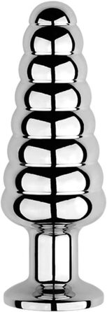 Анальний вібратор з нержавіючої сталі - металевий анальний плаг для масажу простати
