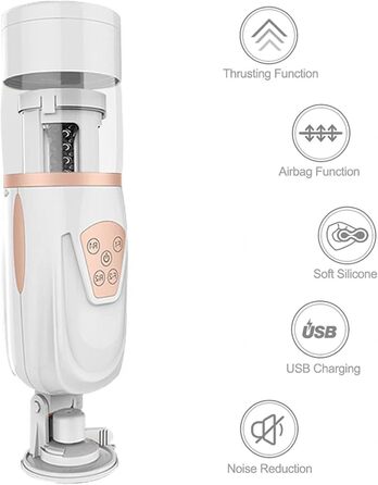 Електричний мастурбатор для чоловіків з 10 телескопічними режимами та 5 швидкостями. Автоматичний стимулятор пеніса для чоловіків. Іграшка для дорослих.