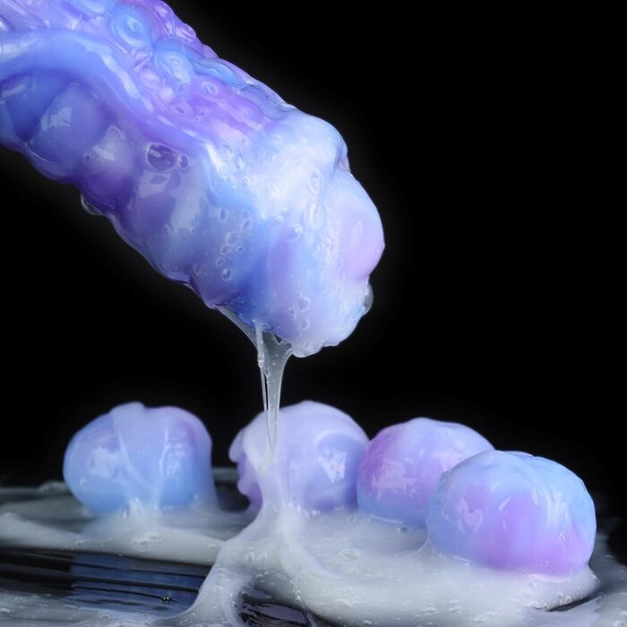 Анальний дилдо Октопус з 5 силіконовими яйцями - дилдо для анального сексу, монстр-дилдо, SM-іграшка для жінок та чоловіків (Kn2166)