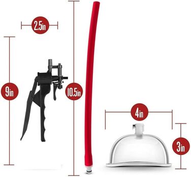 Вакуумний масажер для клітора (пара) для дорослих - стимуляція, БДСМ, Bondage