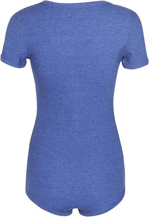 Жіночий боді Roelux з глибоким V-поглибленням, довгим рукавом, трикотажний, чорний, розмір S.