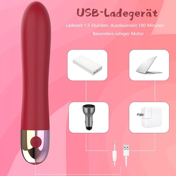 Вібратор силіконовий для жінок: стимуляція клітора та G-точки, 10 режимів, анальний плагін, стимулятор простати, еротичні іграшки для пар (червоний)