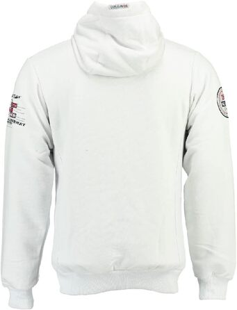 Чоловічий світшот Geographical Norway Fighter білого кольору, розмір 3XL