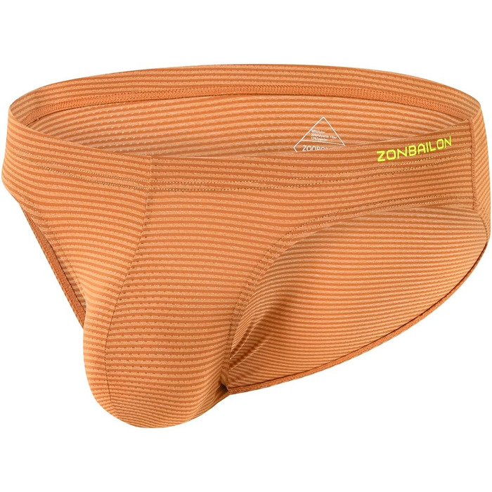 Чоловічі труси ZUOAIYIN з великою сіткою. Сексуальна білизна для чоловіків, виготовлена з поліестеру та спандексу. Розмір XL, колір: абрикосовий.