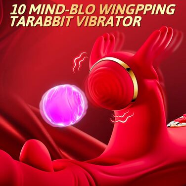 Вібратор для жінок Guspiun 4-в-1 з 7 режимів лизання та 10 вібрацій, стимулятор G-точки, кролик, для пар