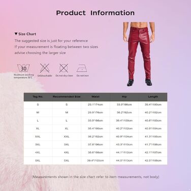 Чоловічі лосини з ефектом мокрого блиску Winying, шкірозамінник, слім-фіт, чорний (3XL)