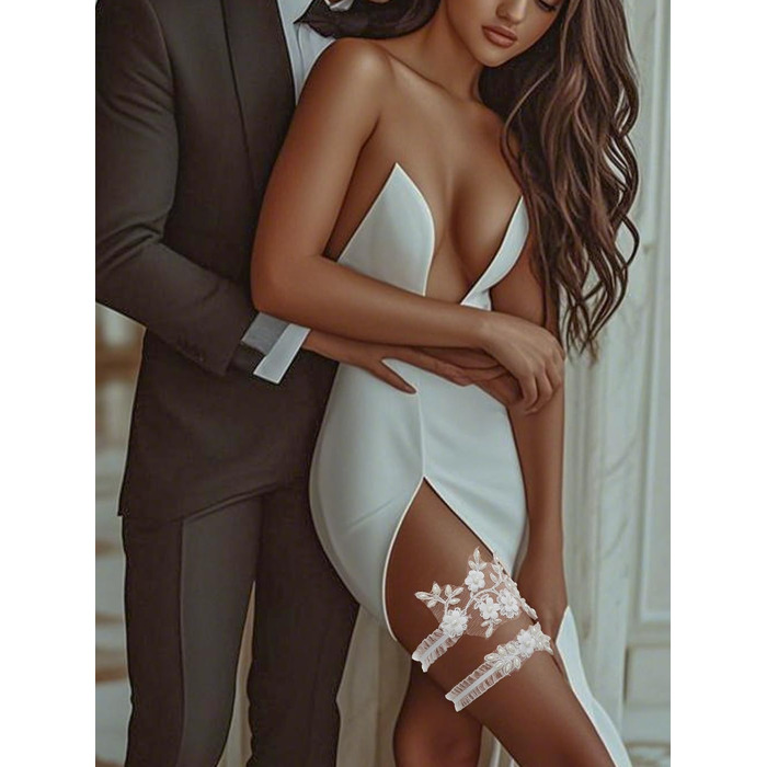 Шкарпетки мереживні для вечірки Campsis Hochzeit raut