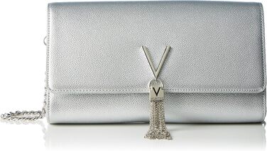 Жіноча сумка Valentino Divina (1r4-divina) сріблястого кольору, шкіряна брендова сумка