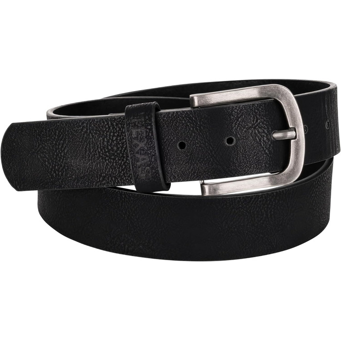 Чоловічі стрейч-джинси Wrangler Texas Regular Fit Authentic Straight, чорні (Black Overdye), з ременем, розмір 34W/32L