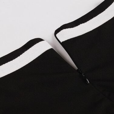 Сукня Rockabilly в стилі 50-х: вінтажна, коротка, з V-подібним вирізом, у горошок, для свят та вечірок (XL, чорно-біла)