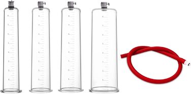 Вакуумна помпа для збільшення пеніса з силіконовим шлангом для чоловіків. Допомагає при еректильній дисфункції. Іграшка для дорослих для соло та парних ігор (23x5.7 см)