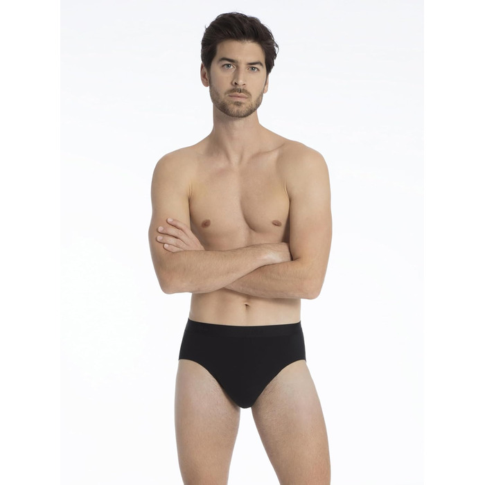 Труси чоловічі CALIDA Natural Benefit Slip, 3 шт. в упаковці, чорний (58-60)