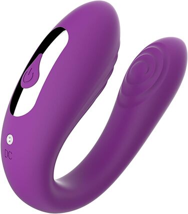 Вібраційна паличка U-подібної форми з двома моторами для стимуляції клітора та вагіни. Силікон, м'яка, для парної гри, бездротове яйце-вібратор. Іграшка для дорослих.