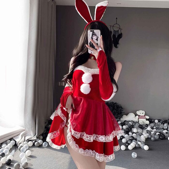 Жіноча святкова білизна: боді, піжама, babydoll, нічна сорочка. Ідеально на День святого Валентина та Різдво. Однорозмірний комплект