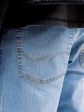 Чоловічі джинси Slim Fit Jack & Jones JJIGLENN JJORIGINAL SQ 330 NOOS, синій денім, 32W/32L