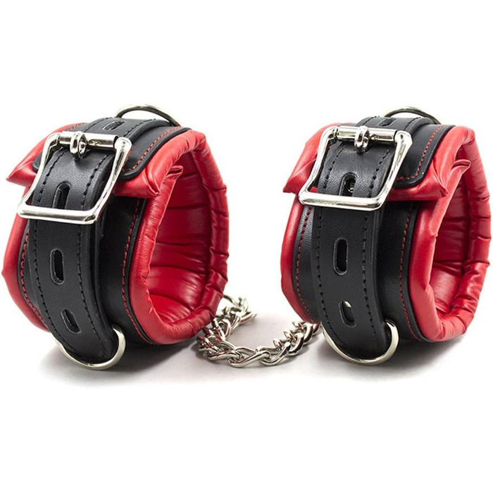 Набір наручників та кайданок для ніг Hanyi Leder з м'якою підкладкою, для БДСМ, сексуальних ігор, для жінок та чоловіків