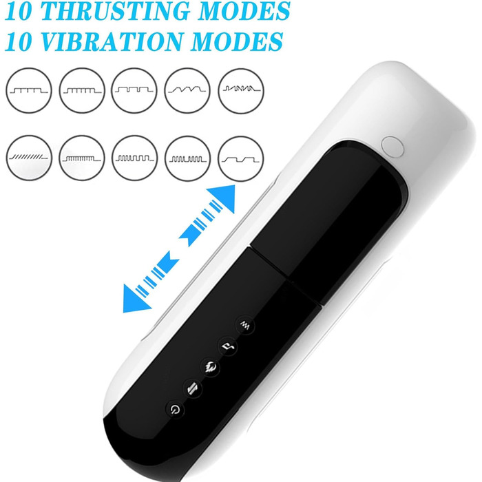 Електричний мастурбатор чаша для чоловіків з телескопічною функцією та 10 вібраціями. Іграшка для дорослих, секс-іграшка для чоловіків