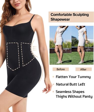 Корсет для схуднення HAPERX Hapewear для жінок, чорний, розмір S, повний боді