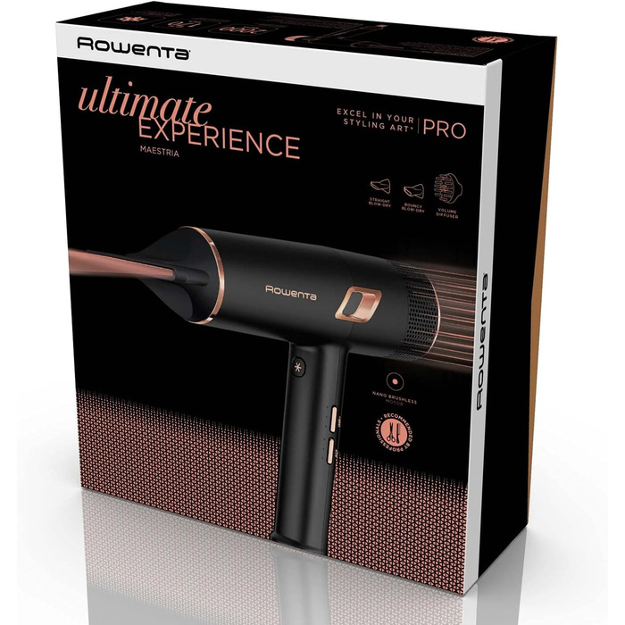 Професійний випрямляч для волосся Rowenta Ultimate Experience SF8230F0, керамічне покриття, чорний/мідний