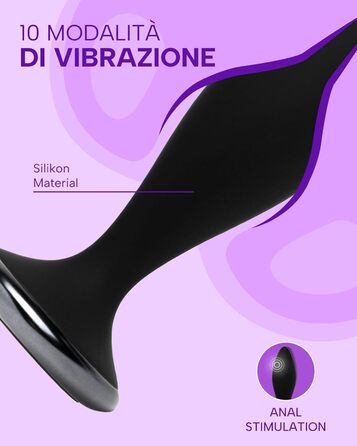 Анальний вібратор MySecretCase Analplug з пультом, 10 режимів, USB зарядка - для чоловіків та жінок