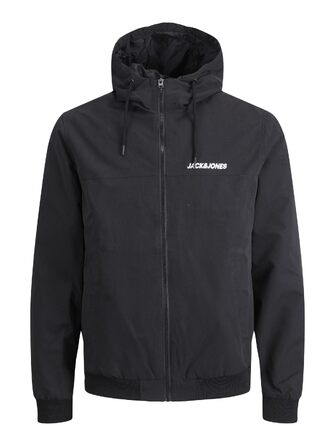 Чоловіча куртка-бомбер JACK & JONES Mae Bousonjacke, темно-синя з чорними деталями, розмір XS