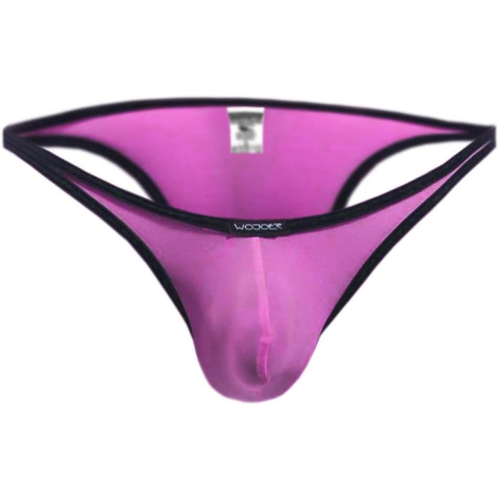 WOJOER Танга чоловіче міні з еластичної стрічки, для пляжу та нижньої білизни, Push-Up, Made in Germany, рожевий