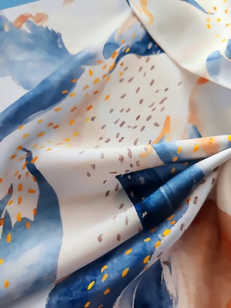 Шовкова хустка LADORENA мікс візерунків