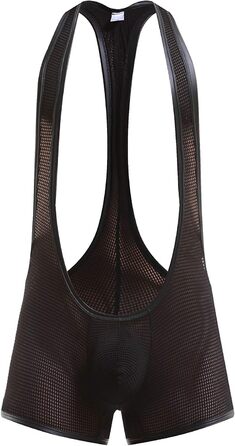 Шорти боді для чоловіків Swbreety, джокерстрап, борцівський синглет, нижня білизна (чорний, S)