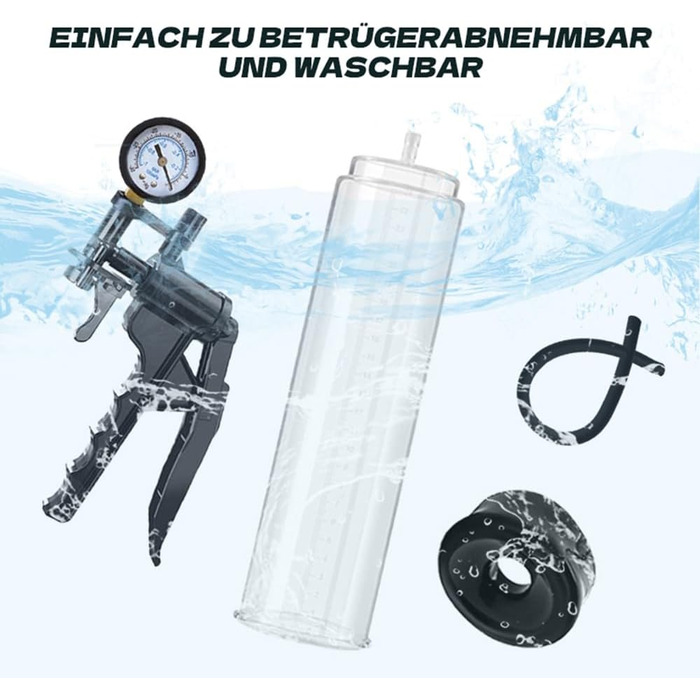 Насос для збільшення пеніса Veyjuns: вакуумний насос, екстендер для ерекції, допомога чоловікам (Set 1)