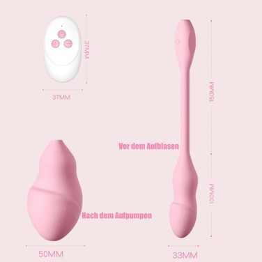 Анальні вібратори Guspiun з пультом дистанційного керування: силікон, 10 режимів, масажер G-точки та простати, Butt plug