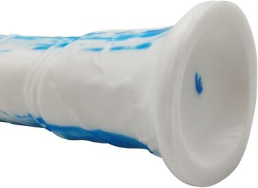 Аналдильт Ролука 27 см: стимулятор G-точки, масажер простати (білий + синій)