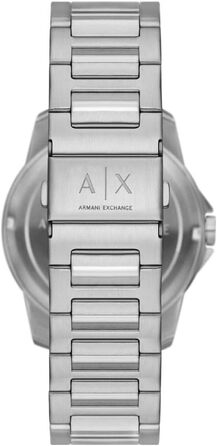 Чоловічий кварцовий годинник Armani Exchange з багатофункціональним циферблатом, сталевий браслет, 44 мм (Silver Tone And Grunge)