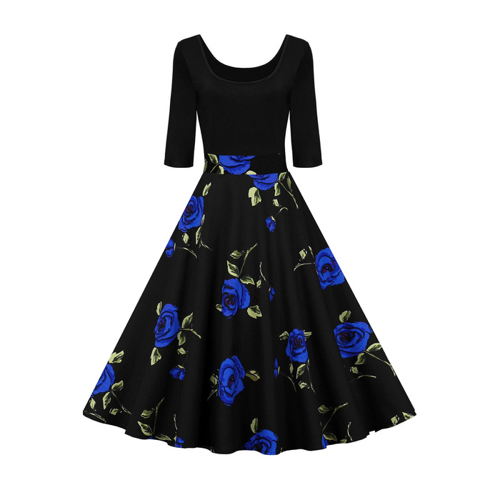 Жіноча сукня AXOE в стилі 60-х з рукавами 3/4 (XL)