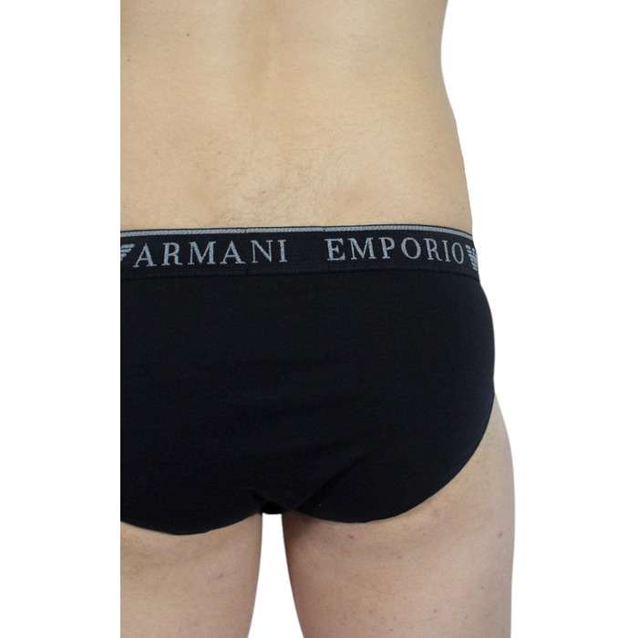Слип чоловічий Emporio Armani (2 шт. в упаковці) (XL, Чорний/Чорний)
